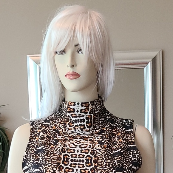 ANIMAL PRINT TURTLE NECK DRESS - Picture 5 of 6